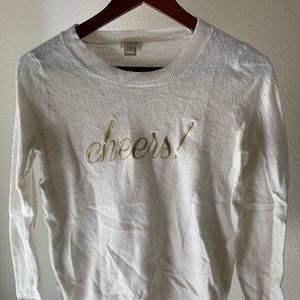 J. Crew Factory Cheers sweater • S